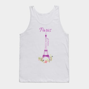 Paris je t'aime Eiffel Tower - French Tank Top